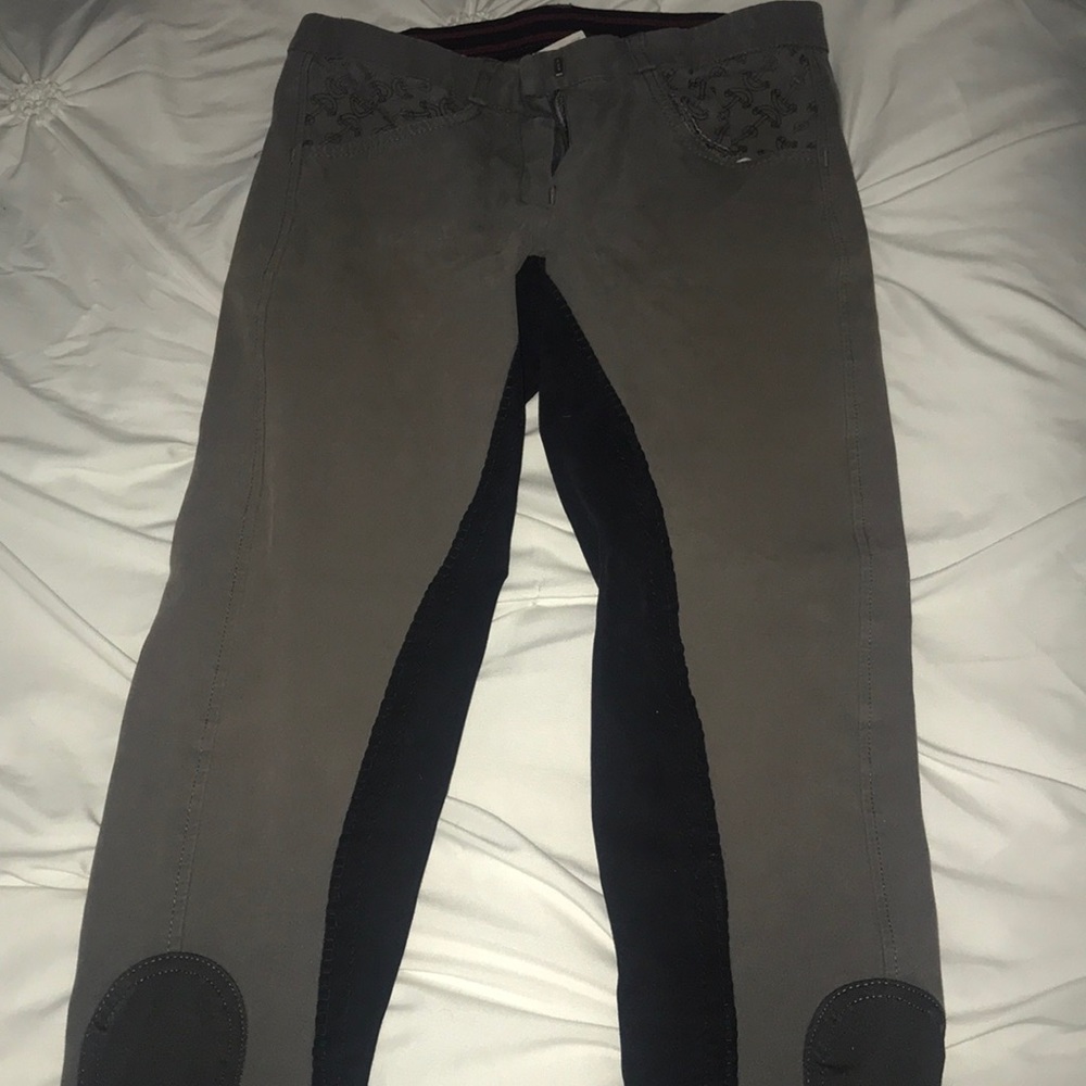 Gray riding pants